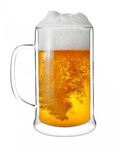 Double wall beer mug with under wall 500ml AMO 1228