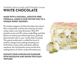 Angel’s Hair White Chocolate Pistachio & Algody Candy, 90G