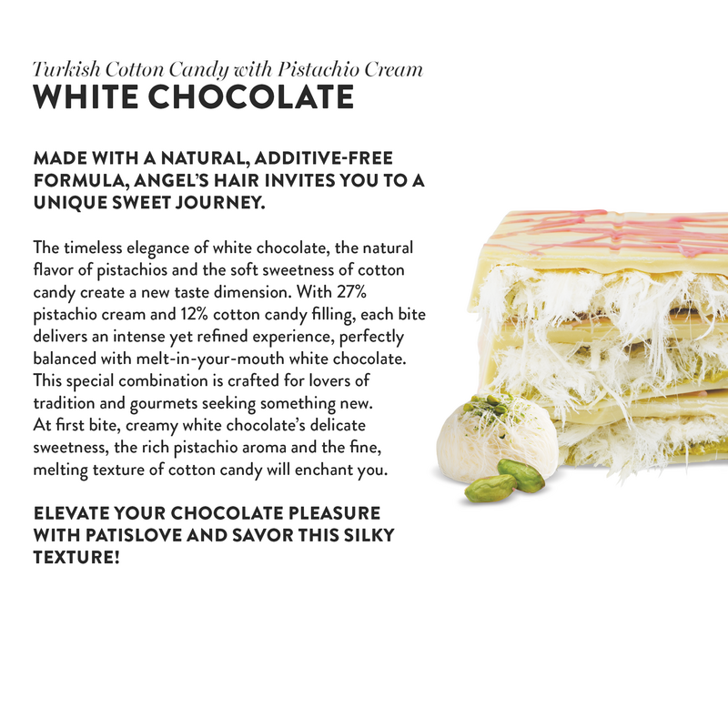 Angel’s Hair White Chocolate Pistachio & Algody Candy, 90G