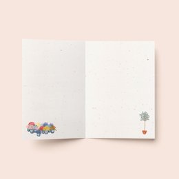 Greeting card 'Flower shop'