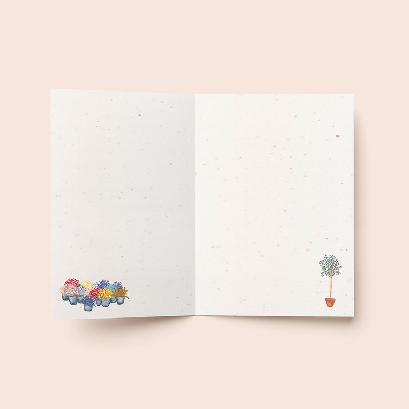 Greeting card 'Flower shop'