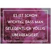 Postkarte "Überreagiert"