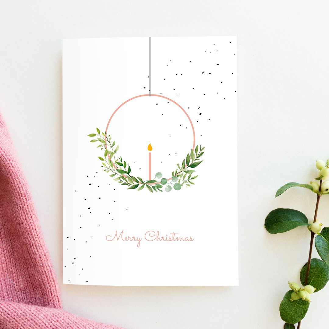 Christmas card | Wreath Circle