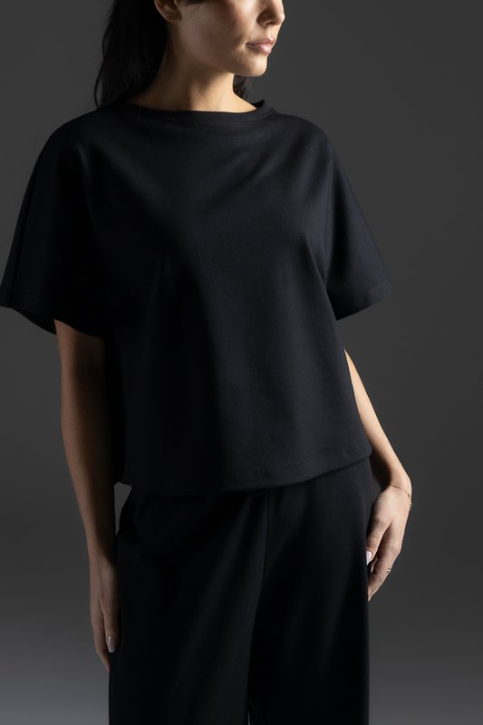 Lounge by Luin T-Shirt, Schwarz