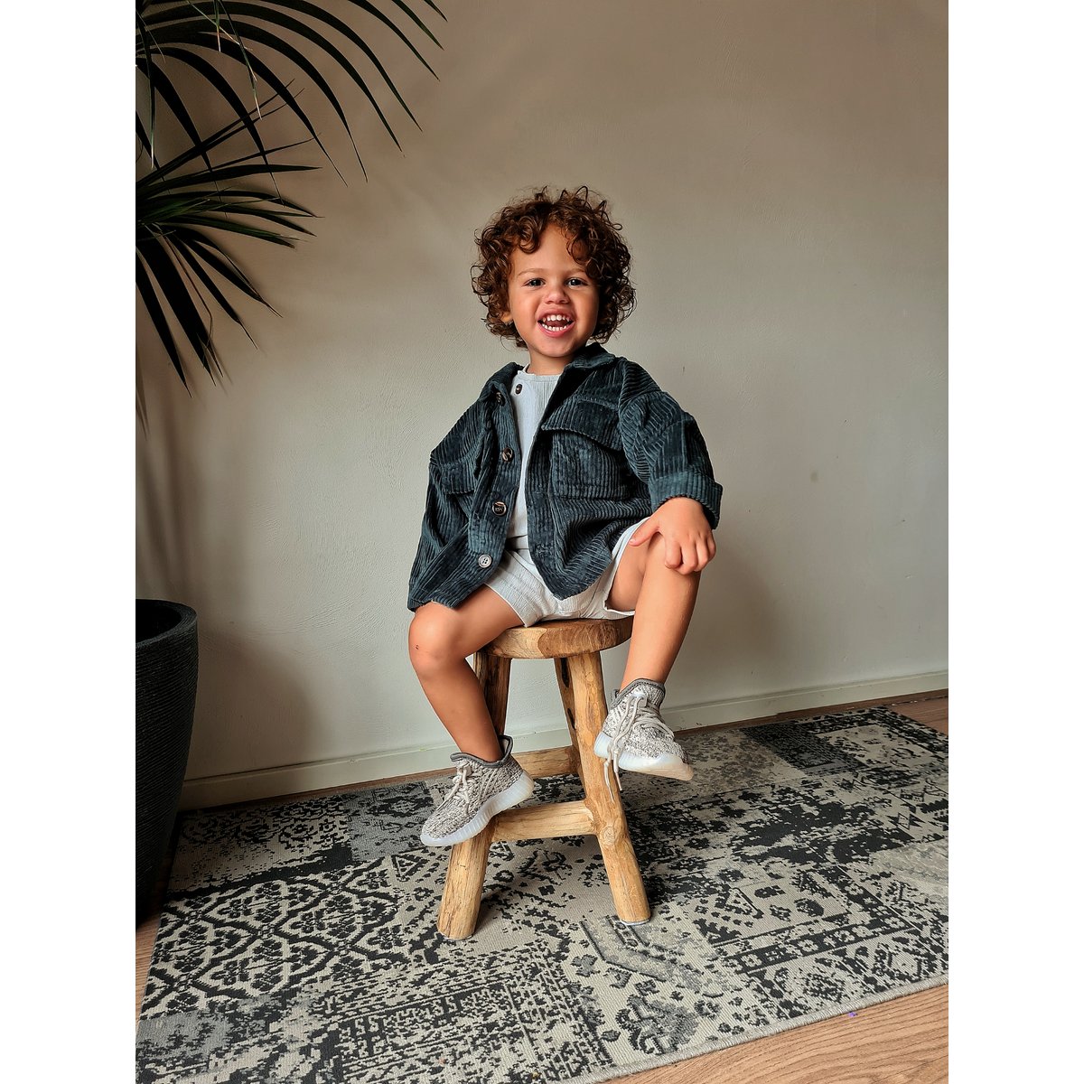 Oversized Corduroy Jacket - Green