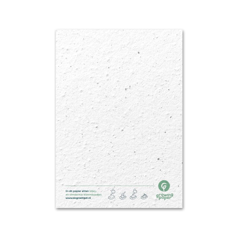 Tarjeta de felicitación de papel con semillas - Animales