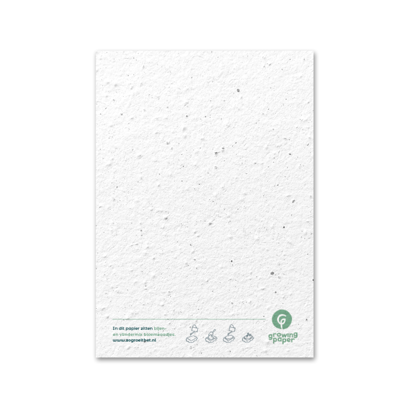 Tarjeta de felicitación de papel con semillas - Animales