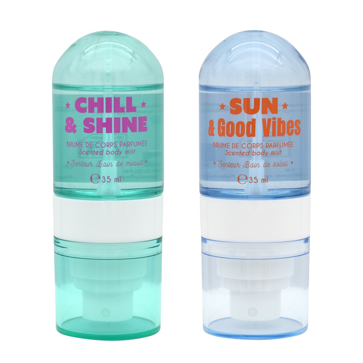 Set of 2 mists of scented body 35 ml