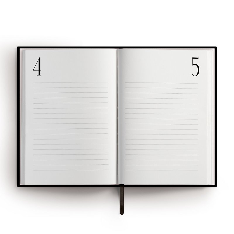 Notesbog / Dagbog 365 | A5 | Sort