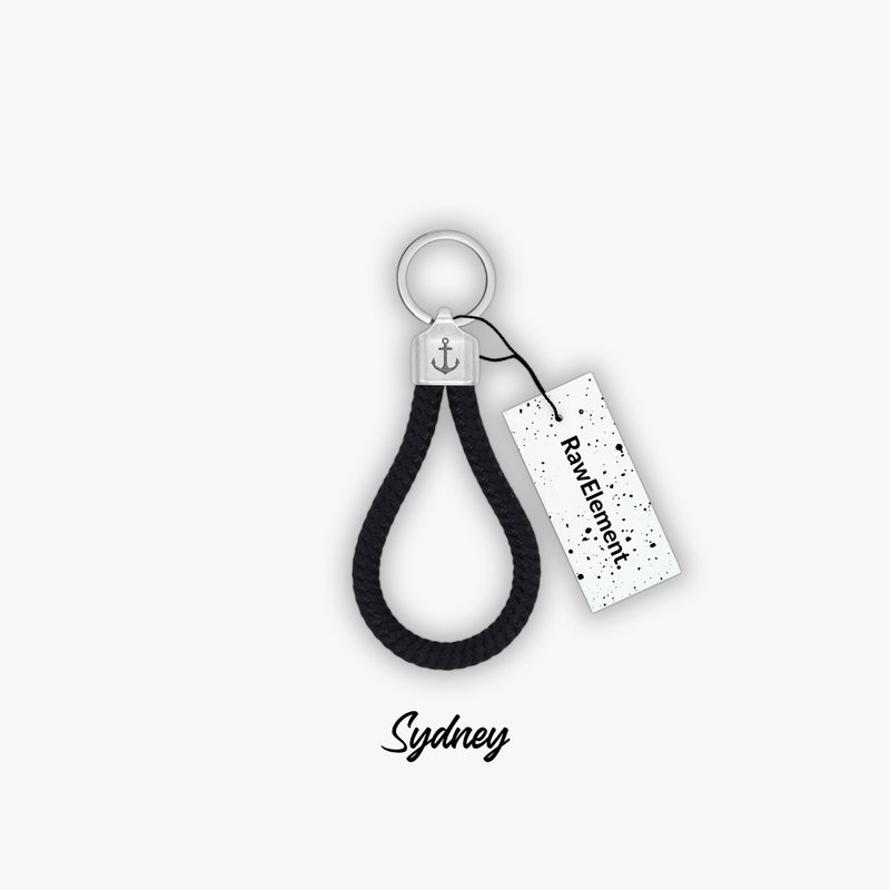 RAW ELEMENT Llavero de ancla - Cuerda de escalada de cuerda náutica - Inspirada en la naturaleza, para hombres y mujeres | Originales y hechos a mano