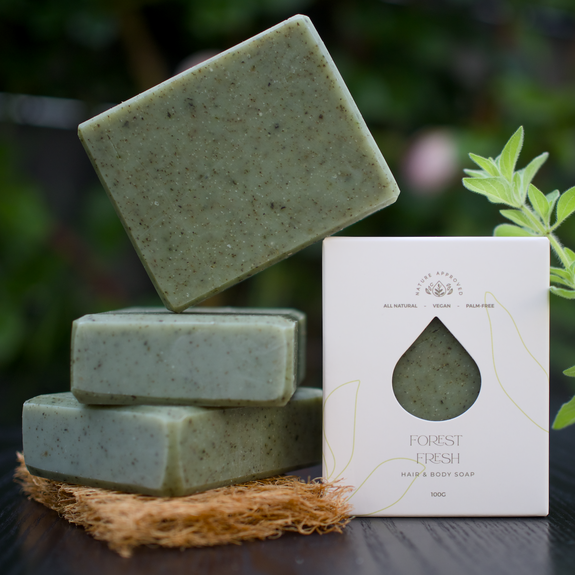 FOREST FRESH - Hair & Body Soap - Vegan - Palm-free (100g)