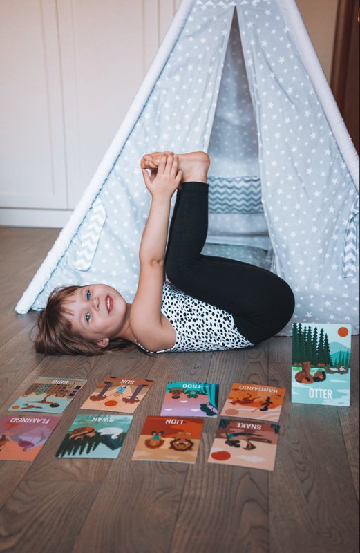 Yogakort til børn - julegave