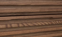 Tanner Five Drawer Ash Wood Chest in Roux