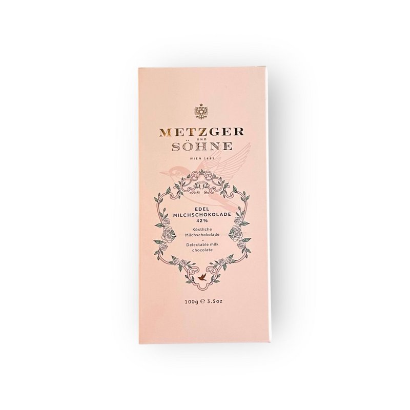 Elegant milk chocolate bar