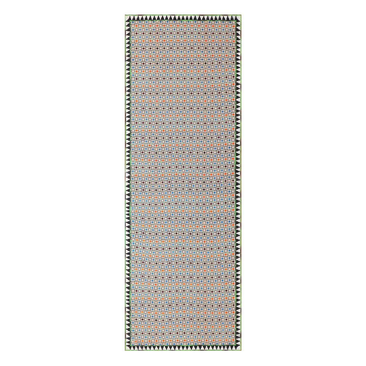 Buntes Seidenschal mit geometrischem Druck Nazarí