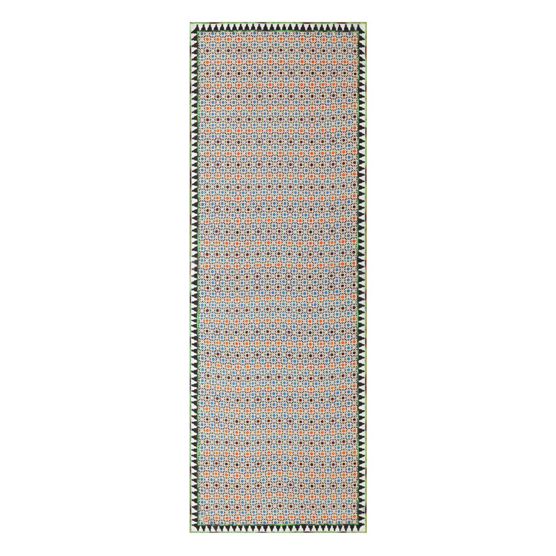 Buntes Seidenschal mit geometrischem Druck Nazarí