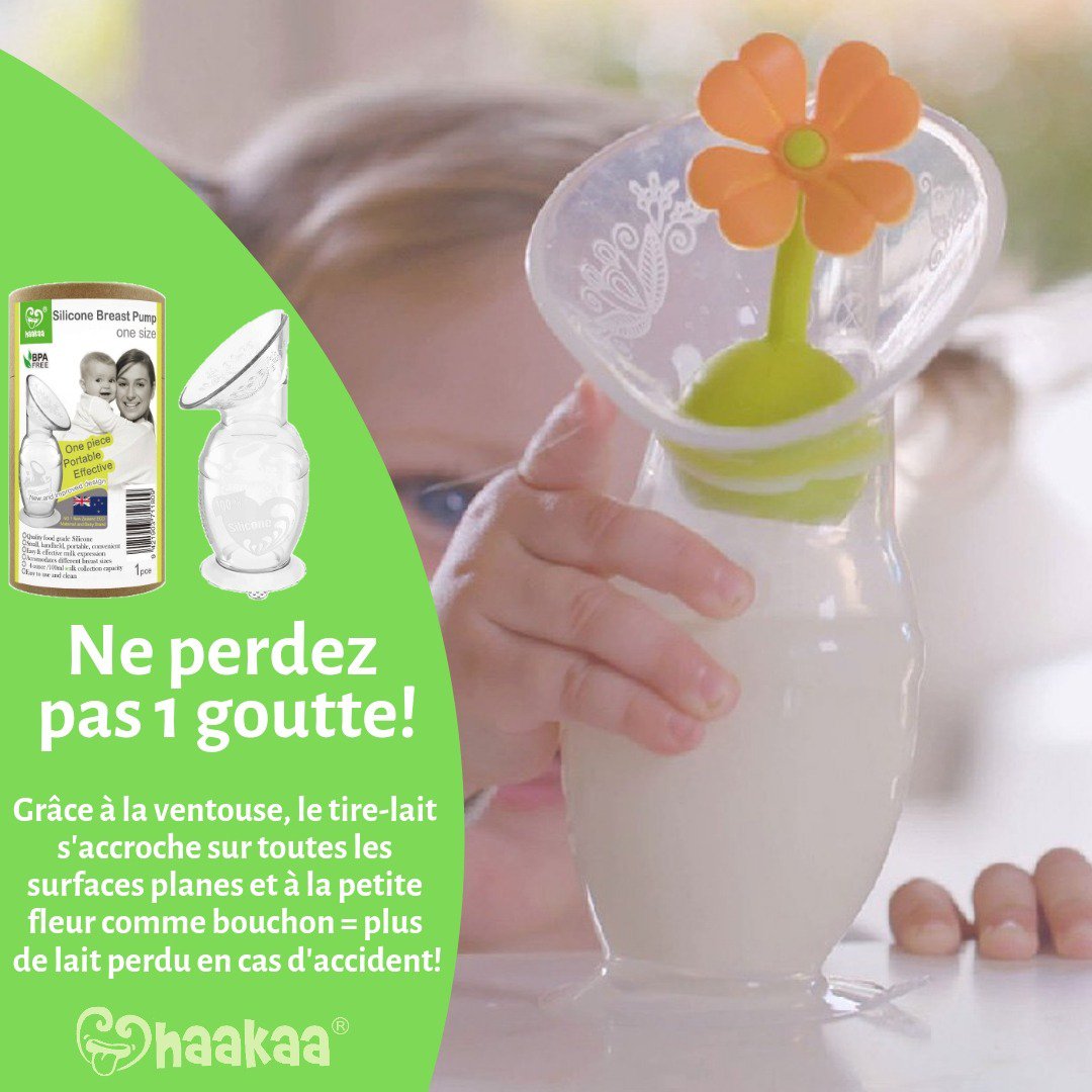 Haakaa 100% Natural Silicone Milk Collector 150ml + Gray Lid