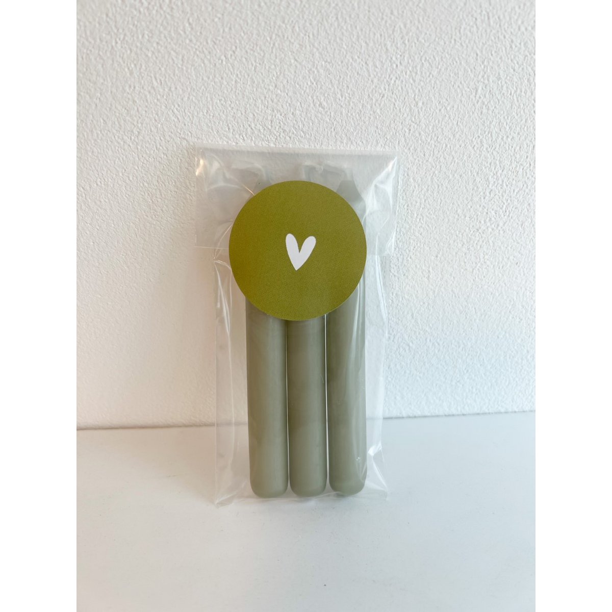 Set van 3 mini kaarsjes groen