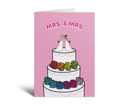 Carte de voeux Mme & Mme Cake