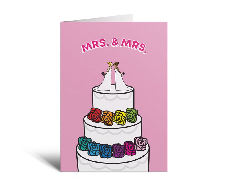 Carte de voeux Mme & Mme Cake