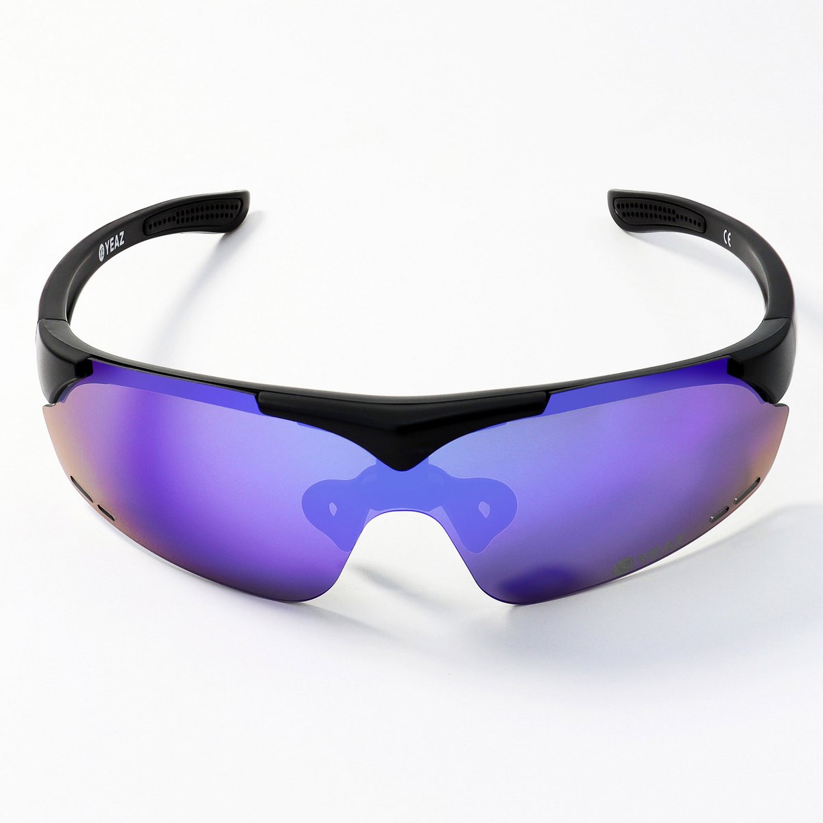 SUNUP Set Magnet-Sport-Sonnenbrille Matt schwarz /  Full Revo Blue