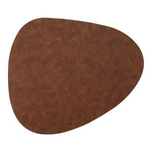 Placemat PVC Stone leather look made of brown plastic (W/H) 45x36cm