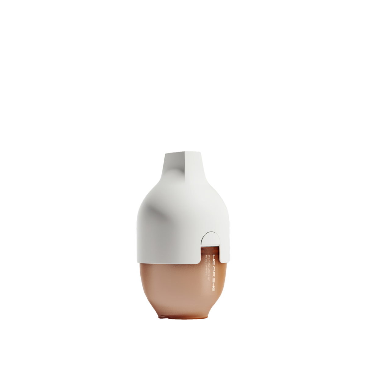 HEORSHE ULTRA BREDE HALS FLES, 160 ml., 0-3, WIT