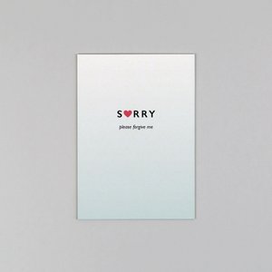 Postcard Holzschliff Cora Sorry