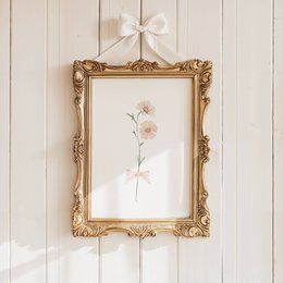Flores de primavera de rubor con arco, póster de flores silvestres rosadas, estampado de ramo de flores silvestres, huella de guardería floral, póster botánico, póster de flores, huella de vivero floral, póster de flores silvestres, póster de vivero 