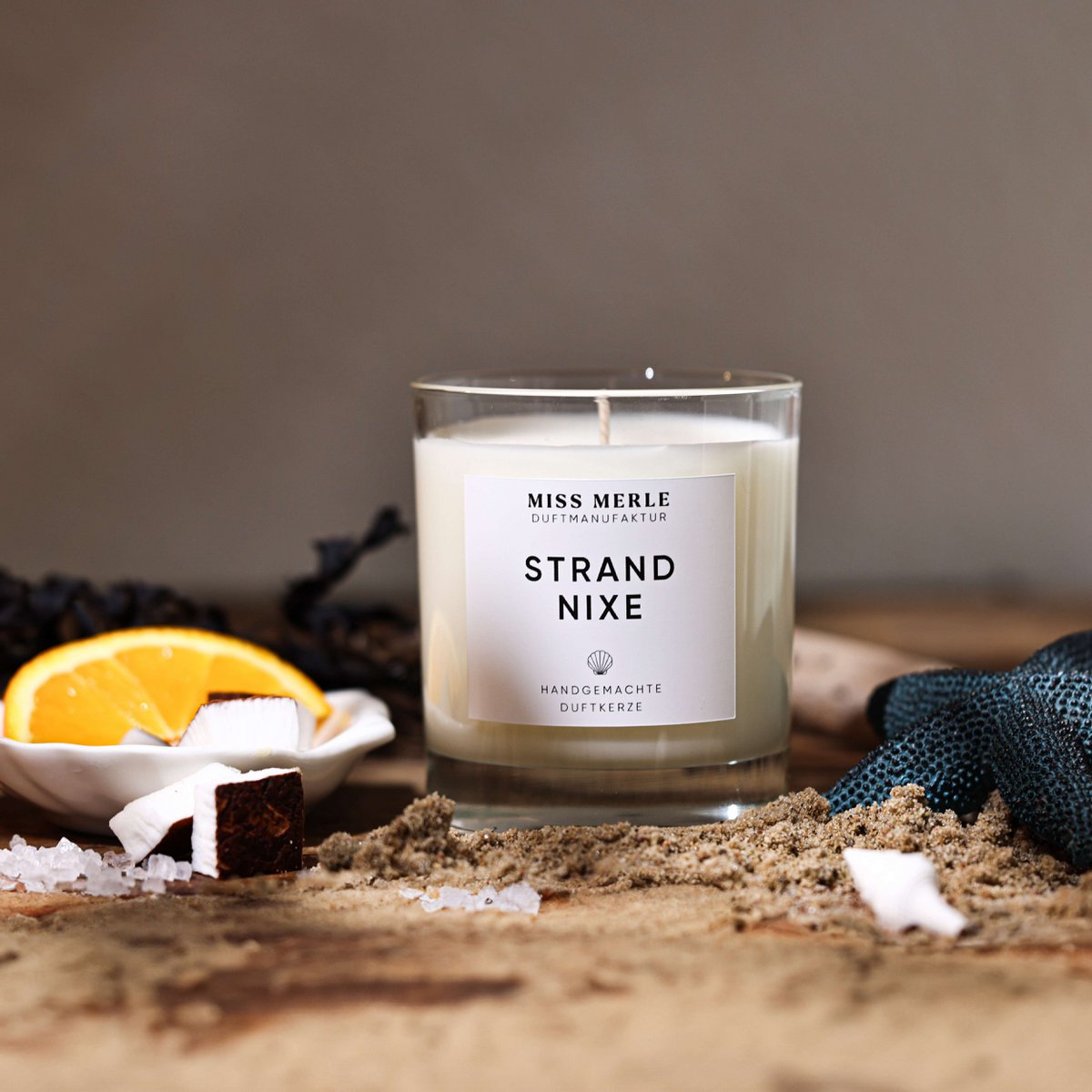 Scented candle STRANDNIXE - coconut milk & sea salt 150g