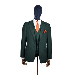 Coral fusion knitted tie and pocket square set