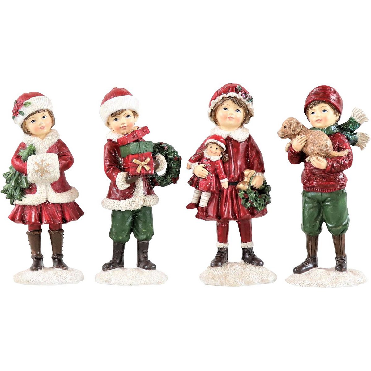 FIGUREN WEIHNACHTSKINDER 4 TEILIGES SET (HOFF2003)