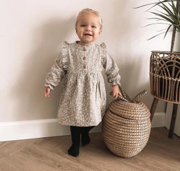 Dress ruffle ruffle