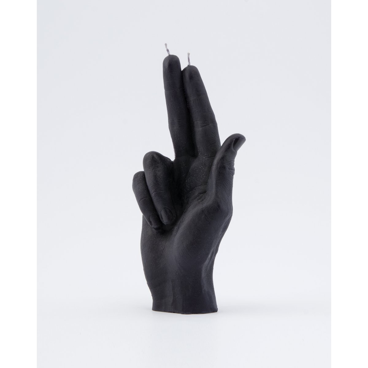 Gun Fingers Candle Zwart