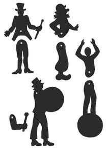 Handicraft sheet shadow theater
