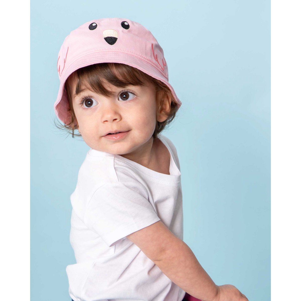 koaa – Franz der Flamingo – Maskottchen Fischerhut pink