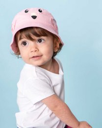 koaa – Franz der Flamingo – Maskottchen Fischerhut pink