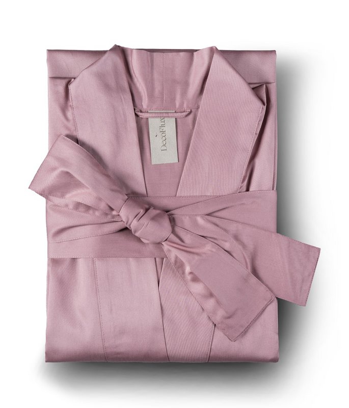 Bademantel Kimono aus massivem Ton