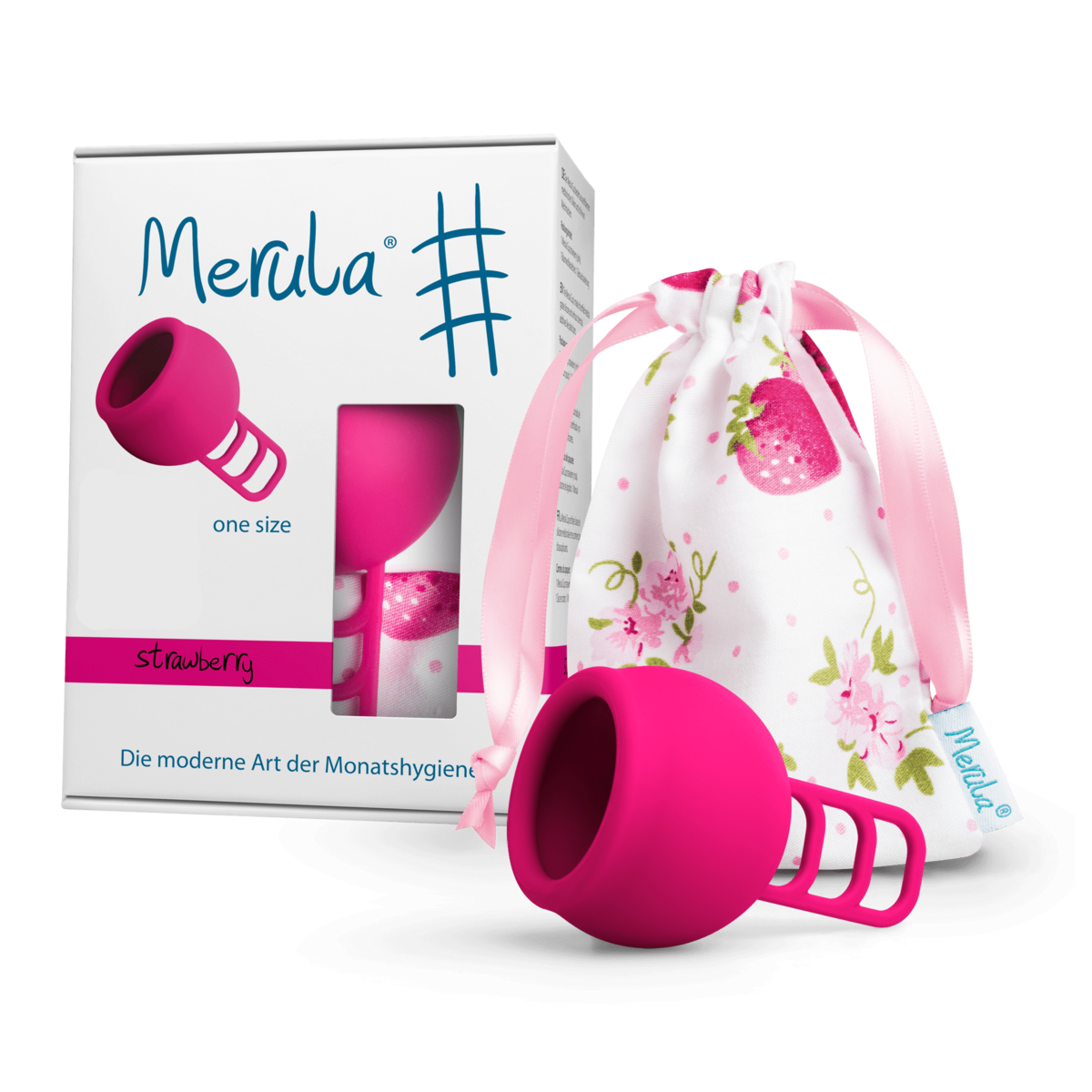 Merula Cup truskawkowa Menstruationstasse