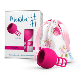 Merula Cup jordbær Menstruationsstasse