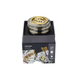 Młynek magnetyczny - Młynek do tytoniu i ziół aromatycznych - 4 części - Młynek do przypraw - Diamentowe zęby - 50 mm - Ze skrobakiem - Konstrukcja w kształcie dolara
