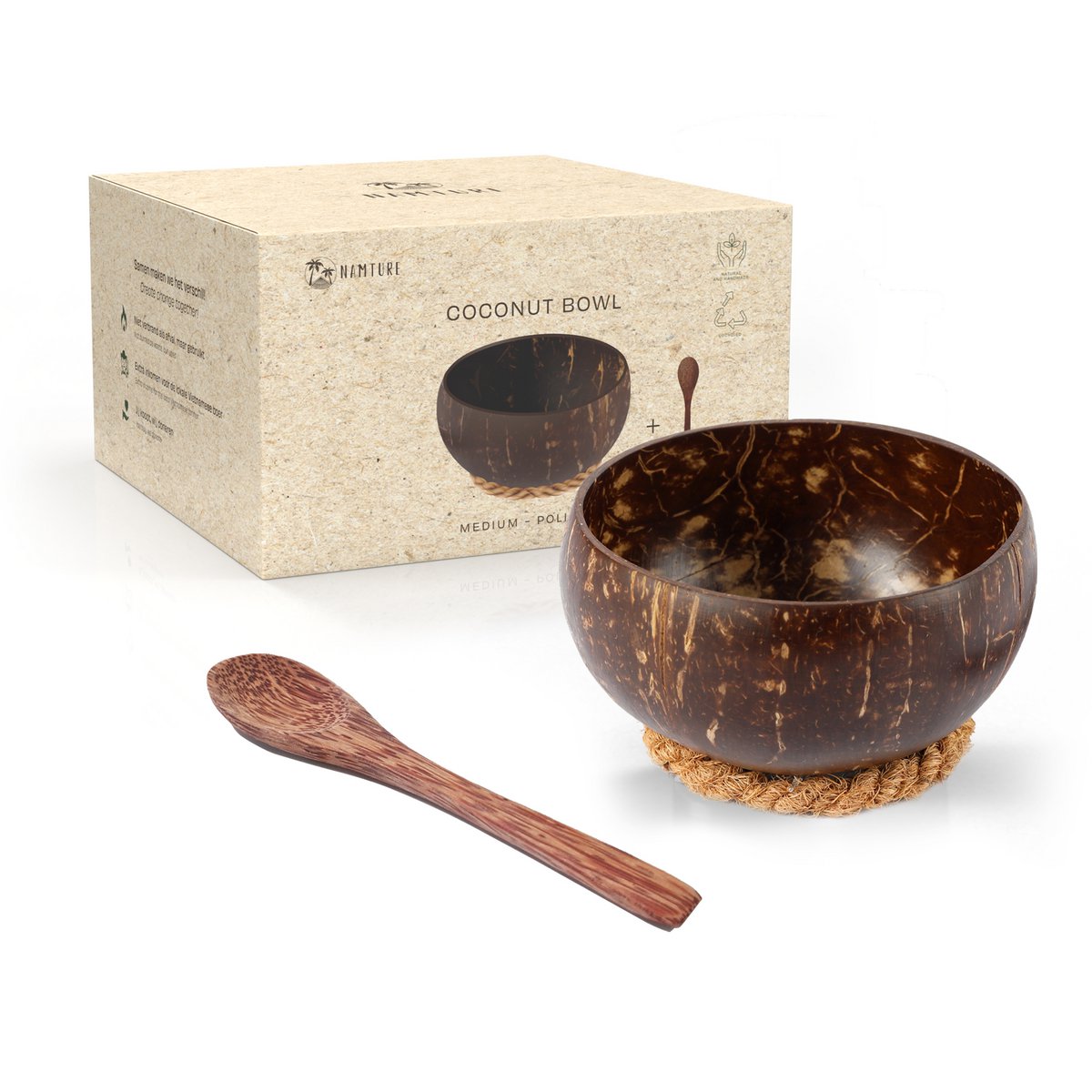 Coconut Bowl Set M • Eco Friendly • Polished