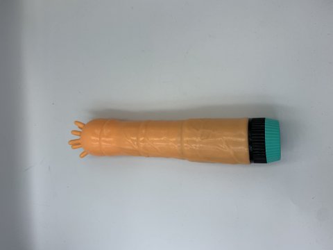 Hydas - 869 - Big Head Vibrator - Big Ribble für echtes Gefühl - Mehrfachgeschwindigkeit - Fleischfarbe - Neutrales Packung