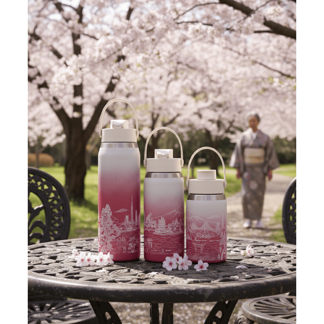 Verres isothermes – Bouteille Skyline 355/473/710 ml (12/16/24 oz) Japon