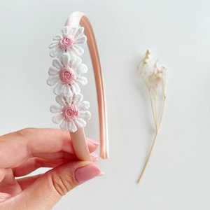 Daisy headband (pink daisy)