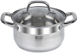 A round, black cast iron frying pan with a metal handle. The pan is suitable for all heat sources and is PFAS-free.