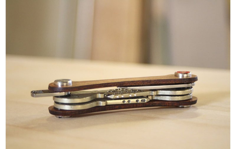 Sleutelorganizer hout S1 walnoot