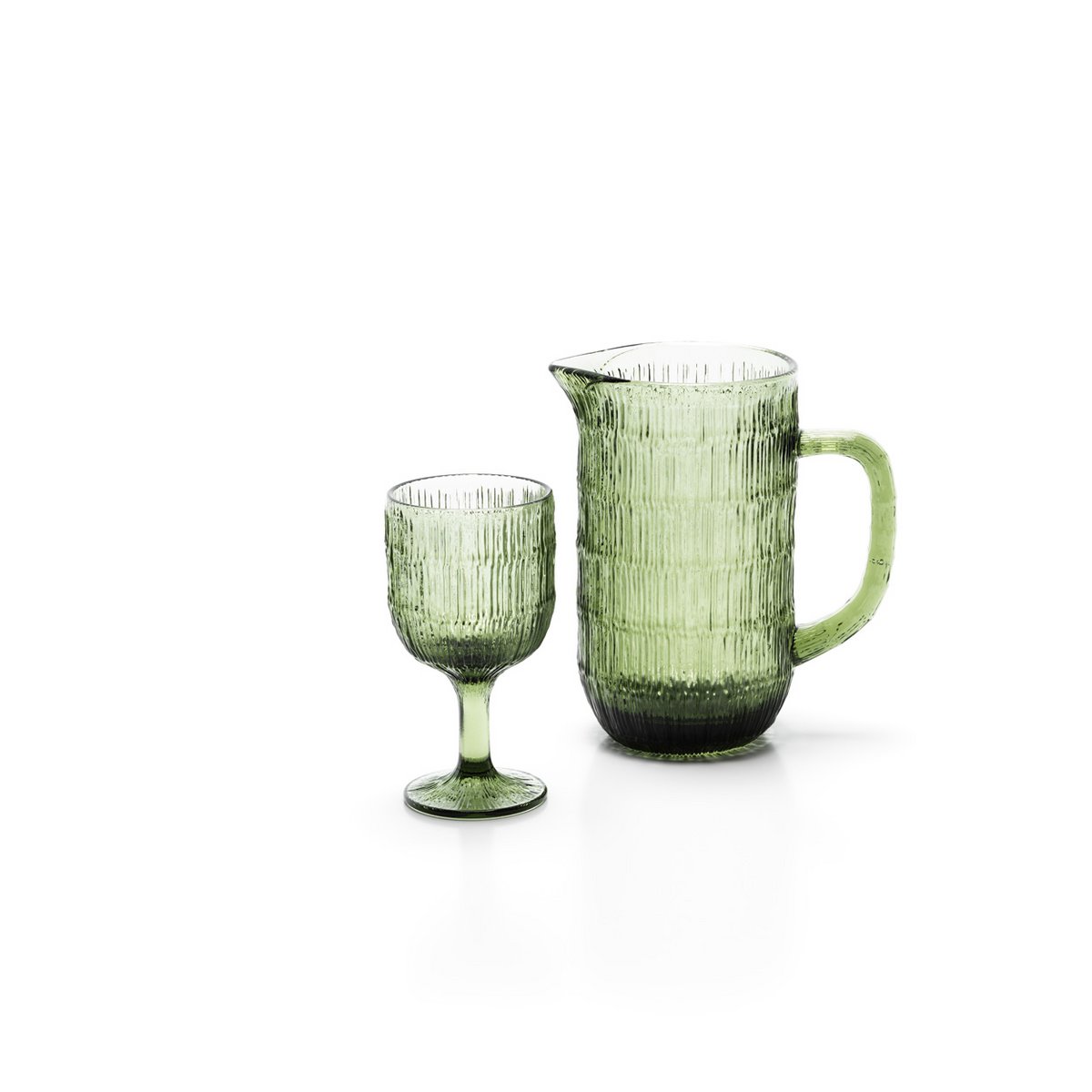 De Moss Ripple Waterkruik - Groen