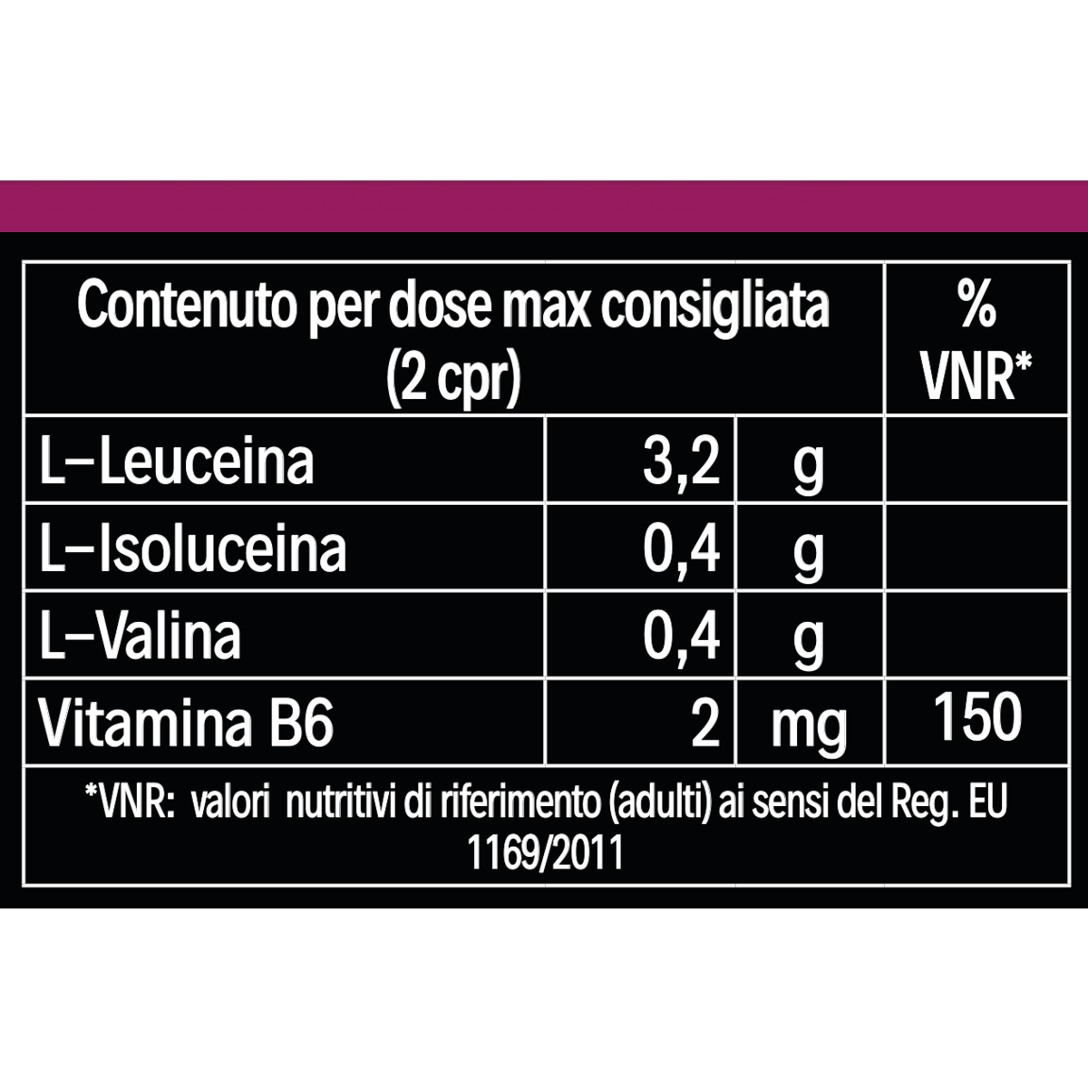 Bcaa 8: 1: 1 Amminoacidi ramificati di elevata purezza
