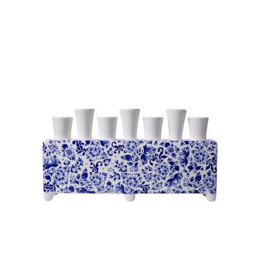 Tulip vase Delft blue rectangle